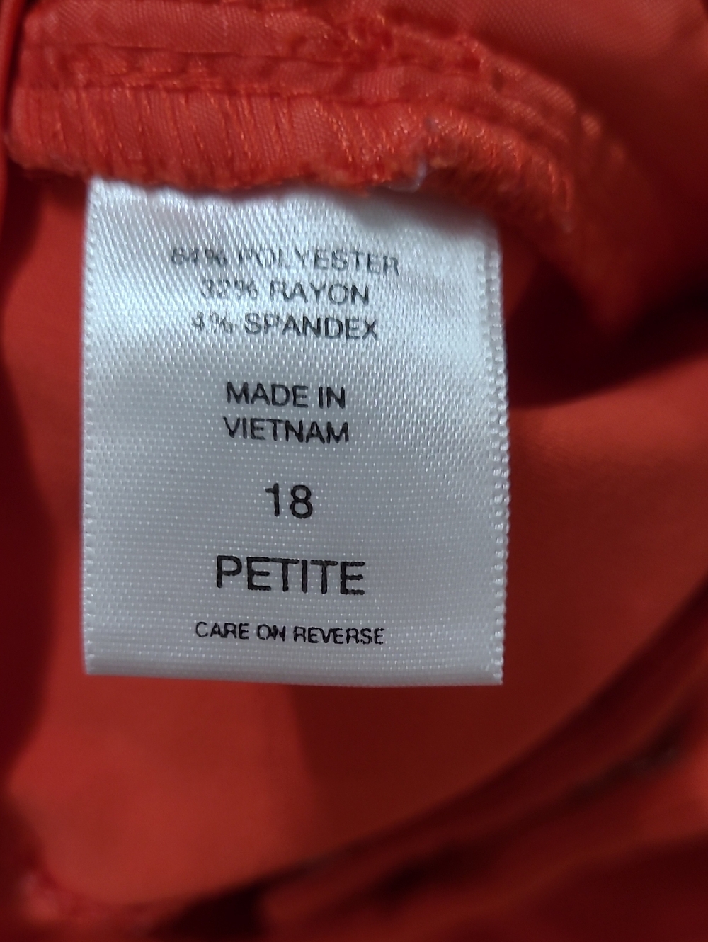 New York & Company Orange Trousers Size 18 PETITE - Picture 4 of 9